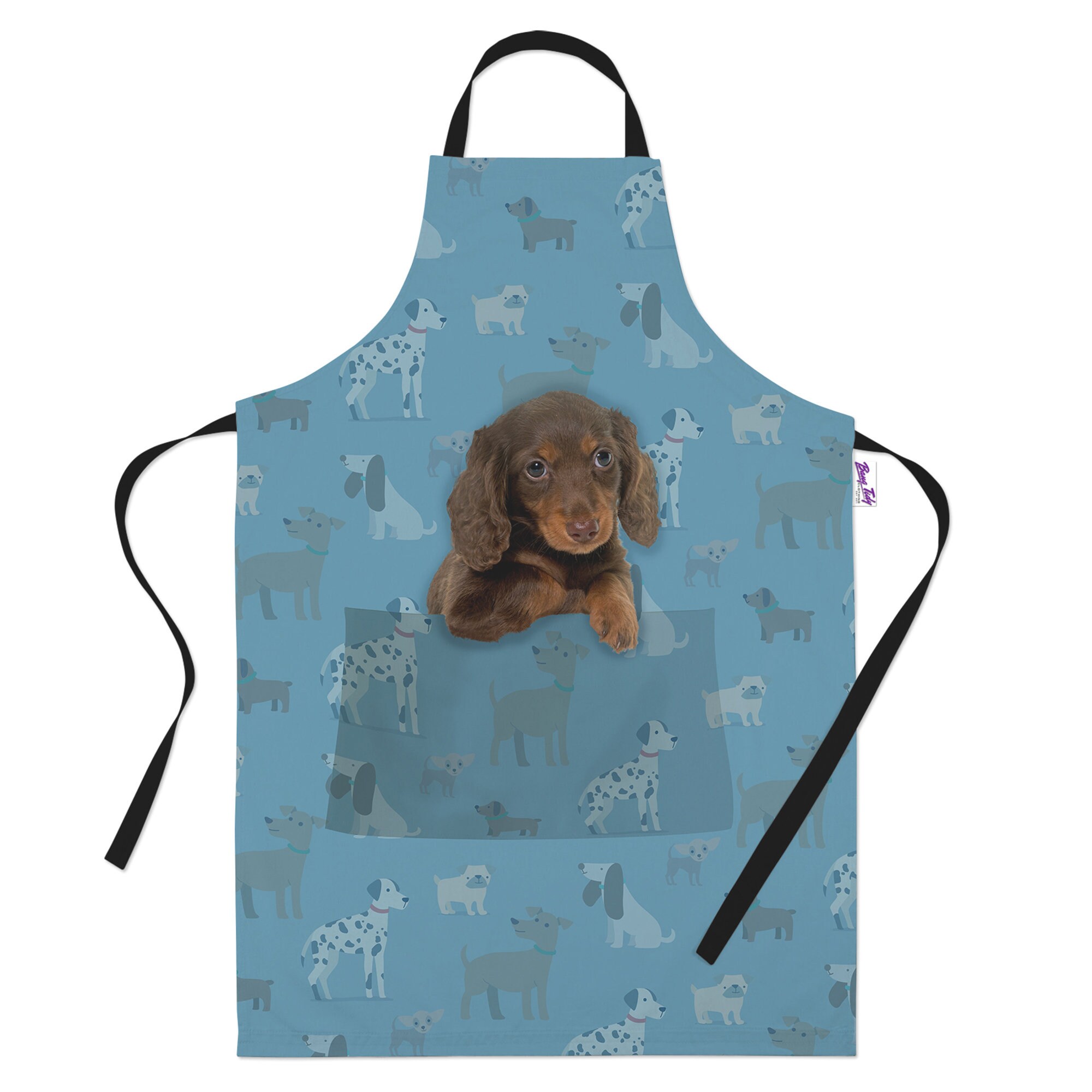 Cotton Dog Design Cooksmart Best in Show Apron for Adults with Pocket 
