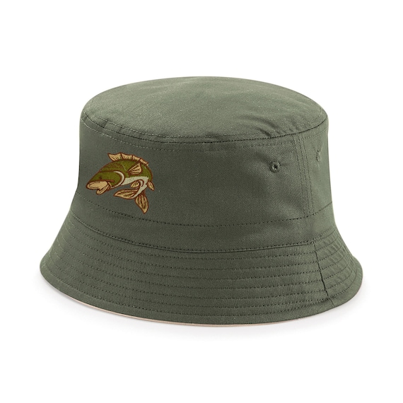 Fishing Gifts for Men Carp Bucket Hat Outback Hat Embroidered UPF 50 Sun UV  Protection 