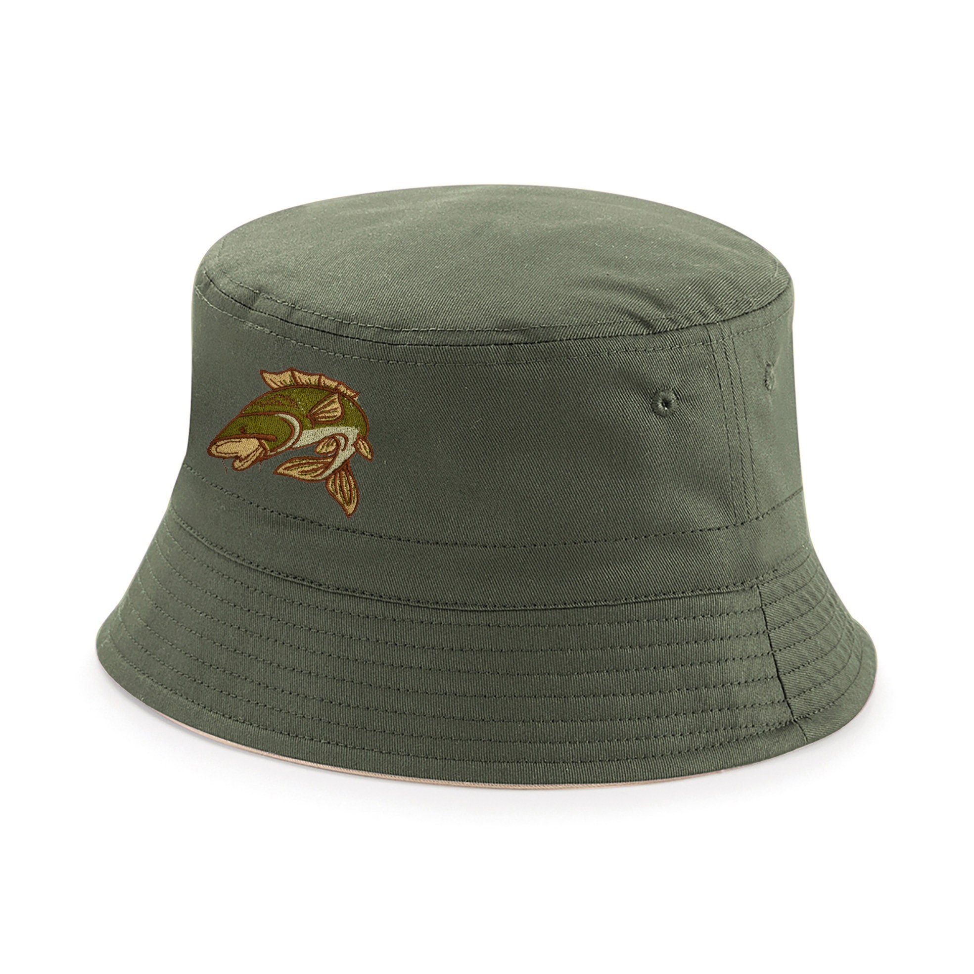  Carp Fishing Hats for Men Outback Hat Embroidered UPF 50+ Sun  UV Protection Olive : Clothing, Shoes & Jewelry