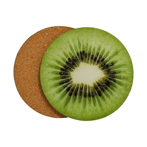 Onderzetters met tropisch fruit - set van 4 of 6 - onderzetters - zomercadeau-ideeën