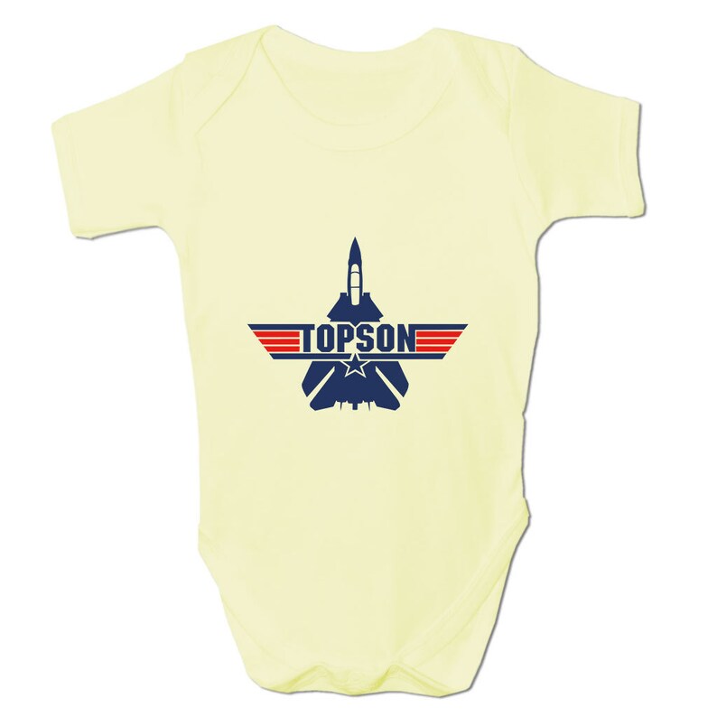 Funny Baby Onesie Top Gun Parody Cute Unisex Baby Shower Etsy