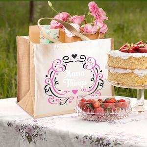 Muttertagsgeschenk Jutebeutel für Mama, Schritt-Mama-Geburtstagsgeschenkideen von Sohn-Tochter-Kindern, durchdachte Andenken-Einkaufstaschen