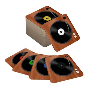 Posavasos de vinilo para cerveza, posavasos cuadrados de cartón o accesorios para bares y pubs en casa.