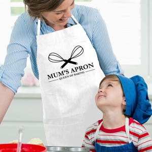 Presente de aniversário para a mãe, avental de cozinha para a cozinha da mãe, presente de dia das mães para mulheres de filho e filha