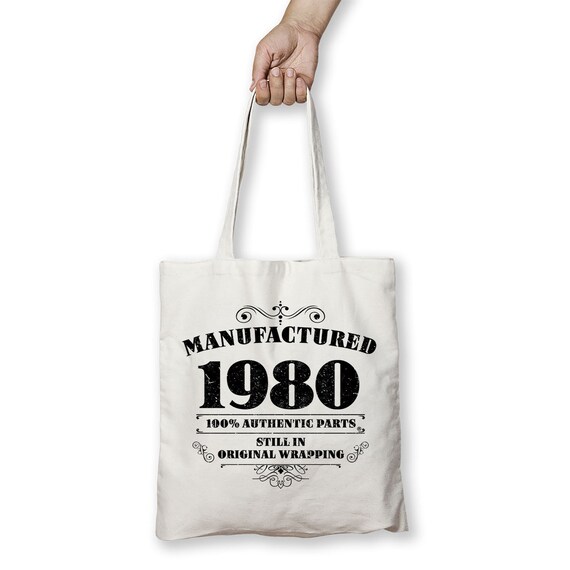 Black 60th Birthday Gift Bag Vintage Keepsake Funny Gift for Women Novelty Ladies Female 60 Shopping Bag Present Tote Idea