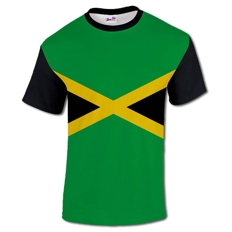 Jamaican Flag Shirt Men S Rasta Jamaica Clothing Top Etsy Uk