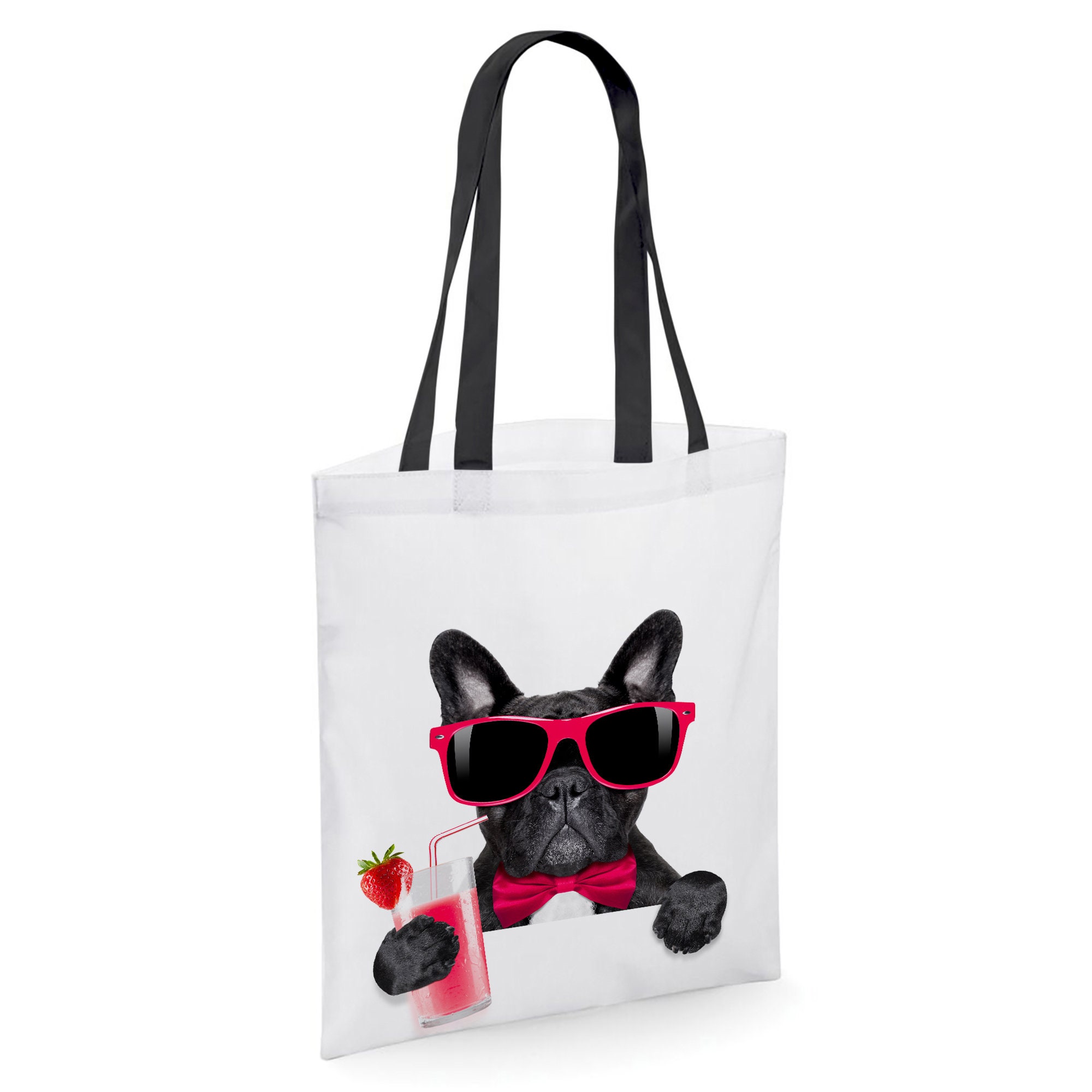 Dog Funny Shoulder Talk Frenchie To Me French Bulldog Large Beach Tote Bag 