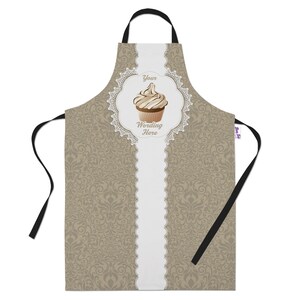 Personalised Cupcake Apron Baking Apron for Women Men Custom Candy Baking Apron Coffee Cupcakes image 2