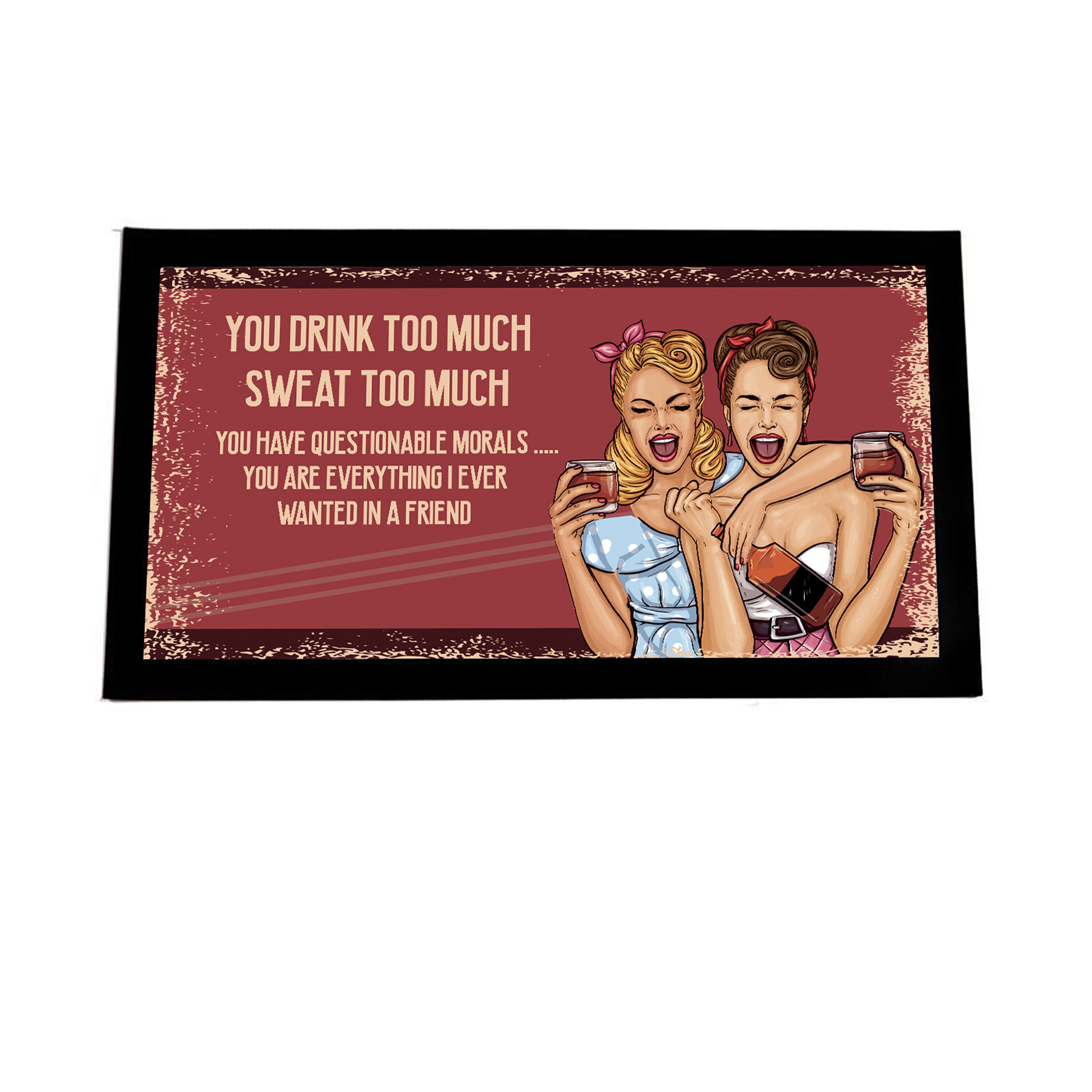 Bar Runner Mat Novelty Home Pub Bar Funny Drink Beer Gifts Etsy