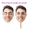 Personalized Photo Face Masks, Cutout Head On A Stick, Custom personalised Funny Adult Party Games For Men Women Birthday Hen Party Stag Do