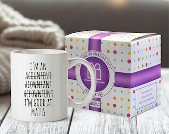 Funny Accountant Mug Office Gifts For Chartered Accountants – Coworker spreadsheet Coffee Mug
