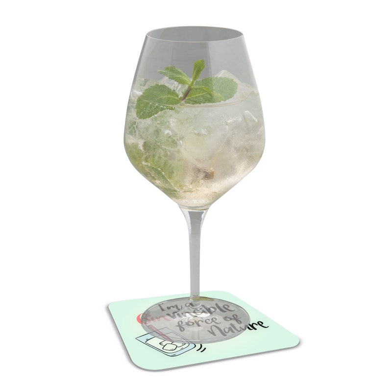 Funny Gin Quotes Puns Drink Coasters Pack of 4 or 6 Etsy