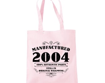 Made In 2001 18th Birthday Age 18 Bag For Life Shopping Tote Bag Laadies Gift 