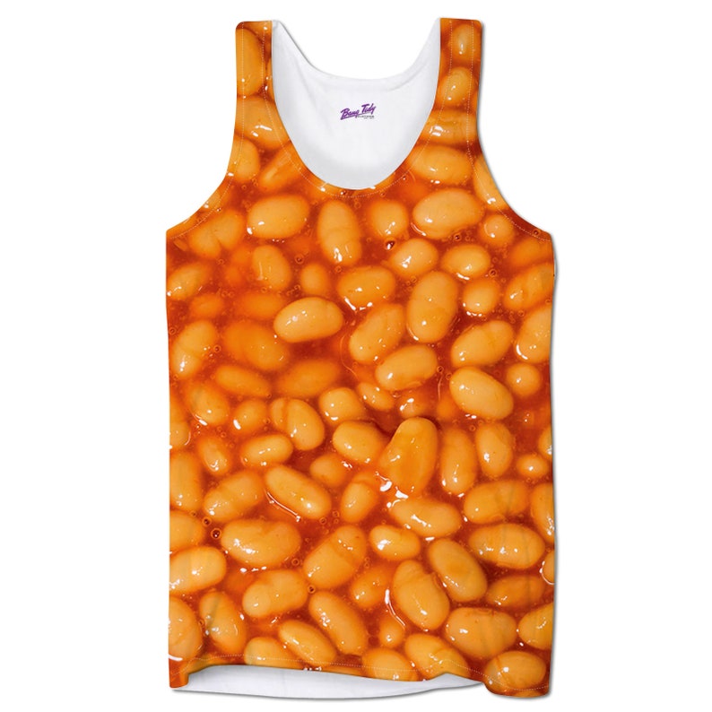 Baked Beans Mens Holiday Tank Top Vest Festival Clothing Etsy