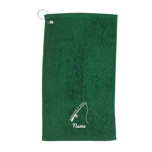 FISHING Embroidered HAND TOWEL Have a Crappie Day Fish Designs on