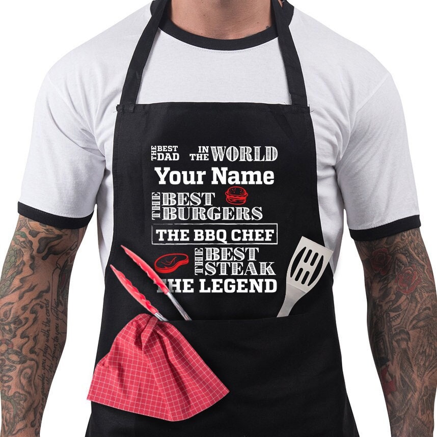 Kiss The Cook Apron, Personalized Custom Mens Funny Apron For Men, Chef Gifts  Him, Fathers Day, Gift Griller, Bbq - Yahoo Shopping