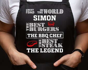 Grembiule BBQ Uomo Divertente Con 3 Tasche - Regalo Per Papà, Marito, Chef | Impermeabile E Regolabile - Foto 6
