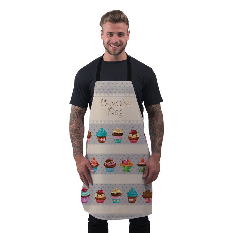 Personalised Cupcake Apron Baking Apron for Women Men Custom Candy Baking Apron Variety Cupcakes image 6