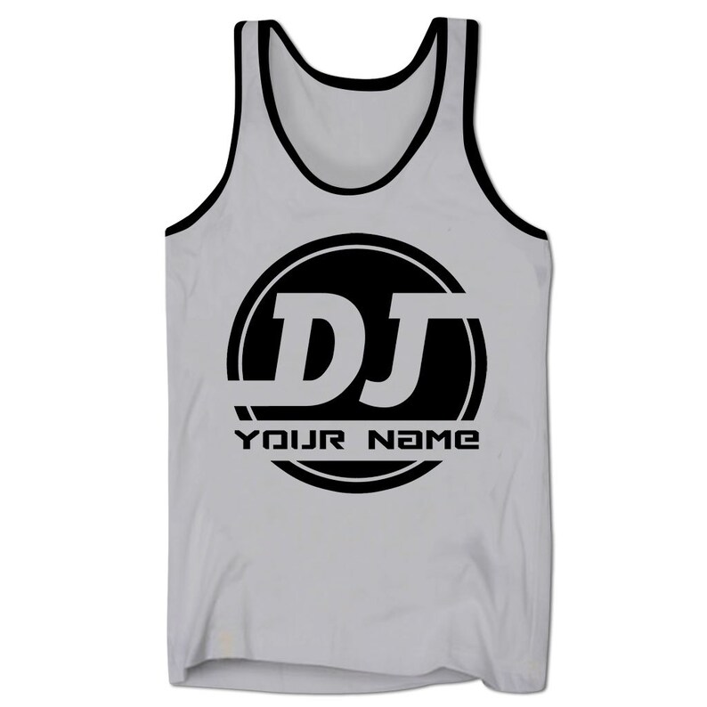 Personalised DJ Tank Top Vest Custom DJ Name Music Hip Hop Rap Etsy