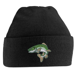 Fishing Gifts for Men Trout Beanie - Fly Fishing Gifts For Men - Fisherman Hat Cap Present for Him -
