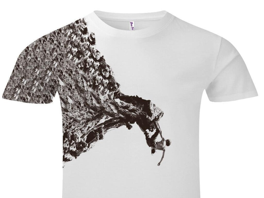 Image of Men’S All Over Print Cliff Hanger Rock Climber Outdoor Sport Climbing Bouldering T Shirt Gifts For Men