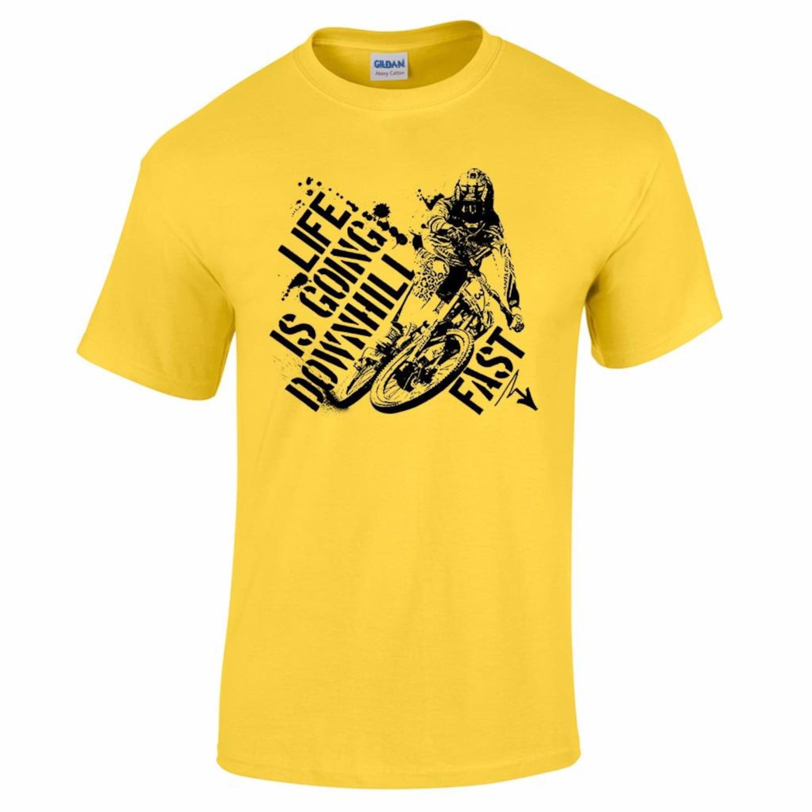 Men's Life is Going Downhill Fast Mountain Biking MTB Bike Etsy UK