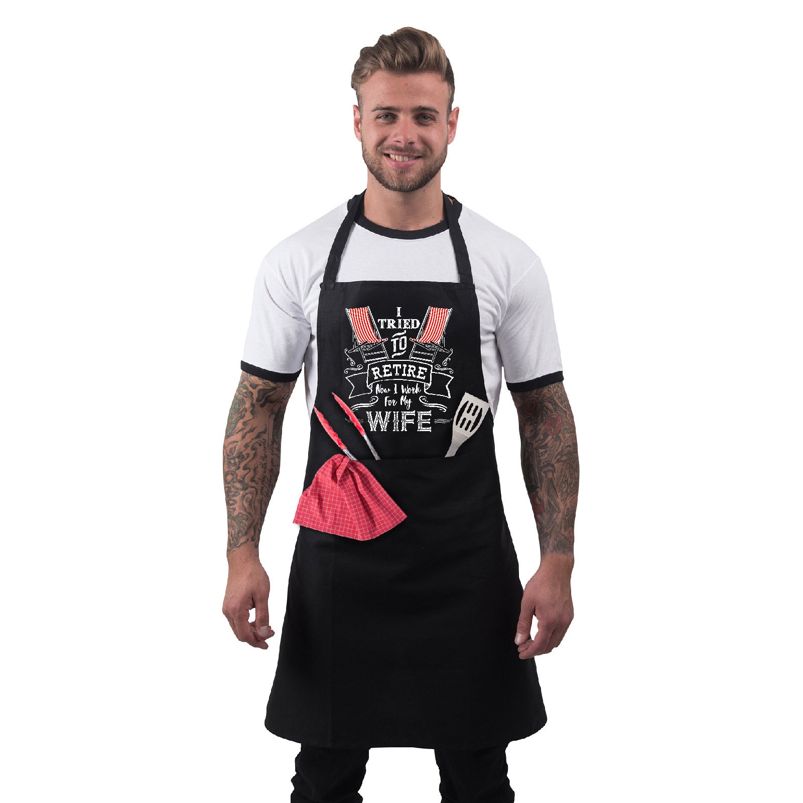 Delantal Barbacoa Rahmenlos - Regalo Jubilación Con Diseño Original