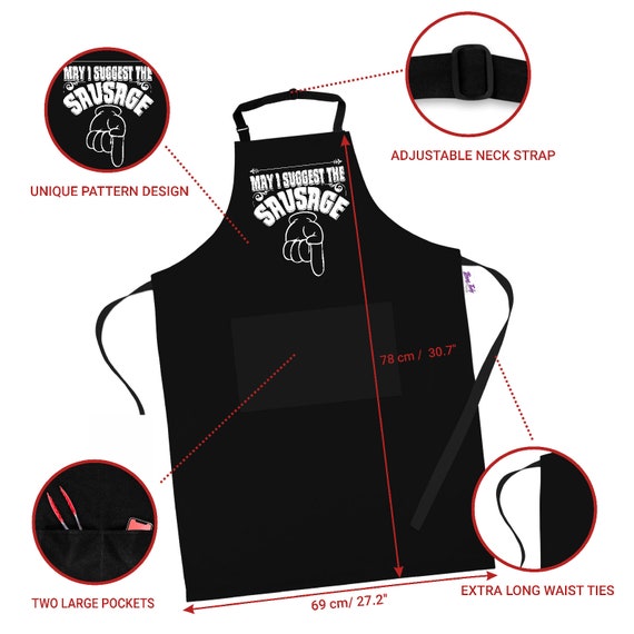 Funny Bbq Apron Novelty Aprons Cooking Gifts For Men 100% Cotton 2