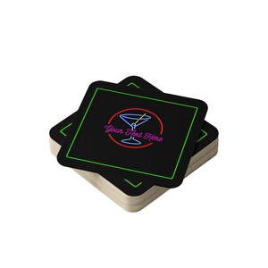 Posavasos personalizados para él, paquetes de 24, 48 y 96 posavasos redondos de cartón para fiestas de cumpleaños, bares, pubs y más.
