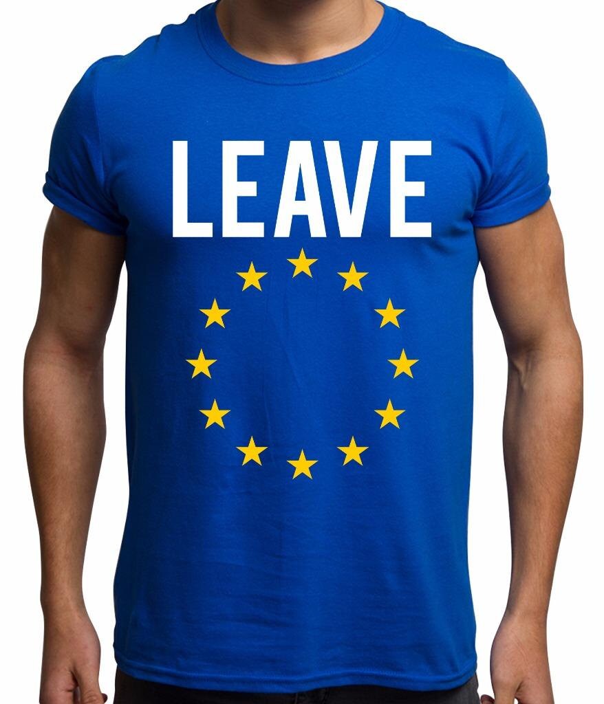 Image of Men’S Leave Eu Referendum T Shirt Europe Stars Vote Out Brexit Shirt