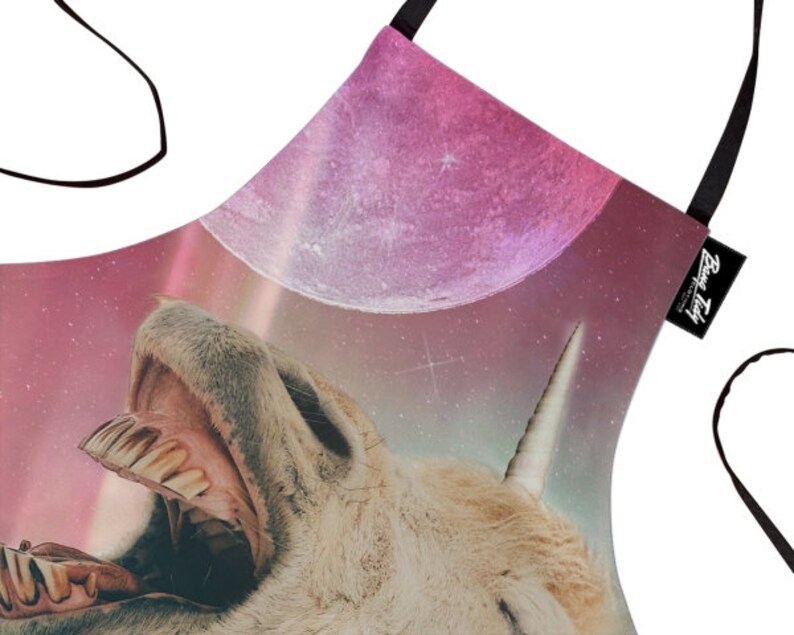 Funny Baking Apron Wild Unicorn \u2013 Novelty Cooking Chef Gift For Men \u2013 Womens Baking Gift Full BBQ Grilling Kitchen Apron