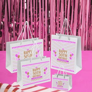 Große, mittlere und kleine recycelte umweltfreundliche Geschenktüte für Männer & Frauen - sieht lustig aus, gute Party Geschenktüten