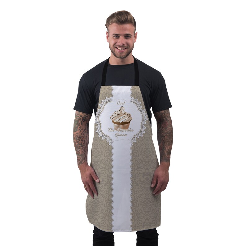 Personalised Cupcake Apron Baking Apron for Women Men Custom Candy Baking Apron Coffee Cupcakes image 5