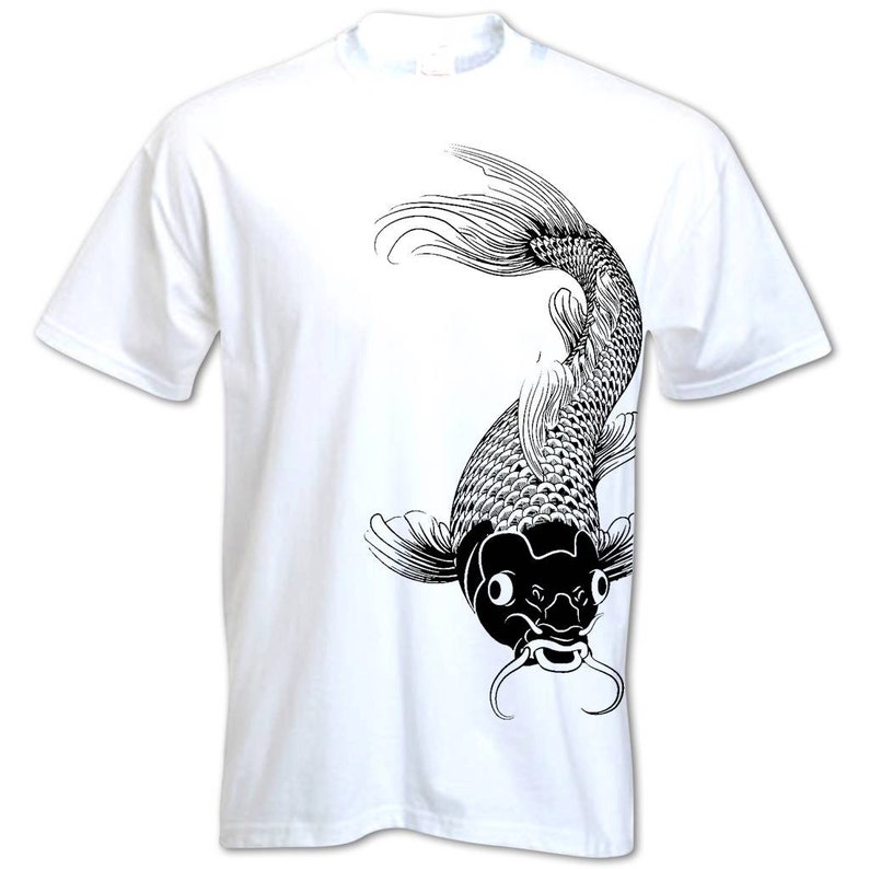 Men's Koi Carp Fish T Shirt Fishing T Shirt Etsy