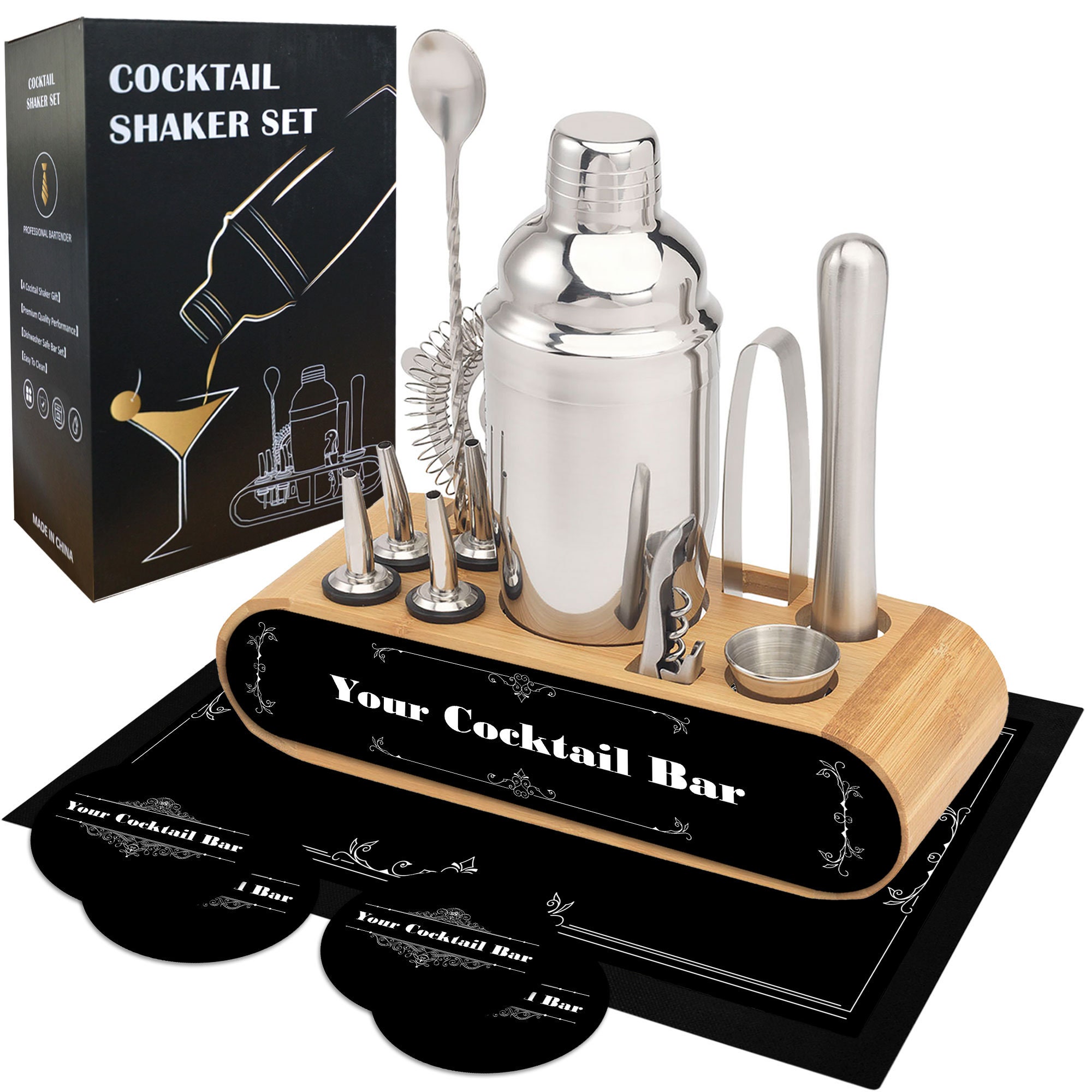 Ensemble de préparation de cocktails personnalisé kit pour la