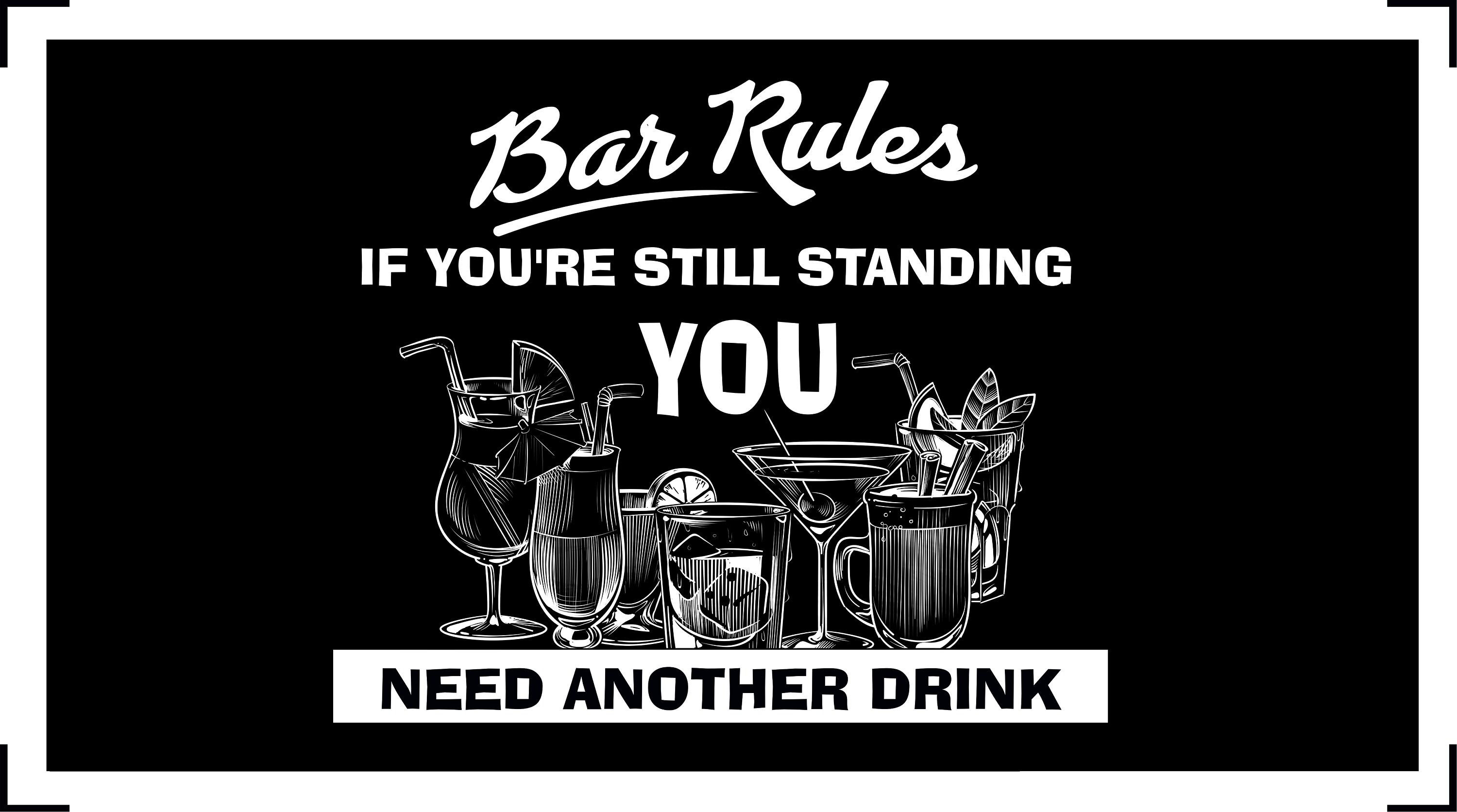 Bar Runner Mat Novelty Home Pub Bar Funny Drink Beer Gifts Etsy UK
