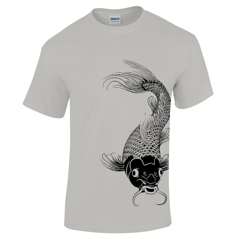 Men's Koi Carp Fish T Shirt Fishing T Shirt Etsy