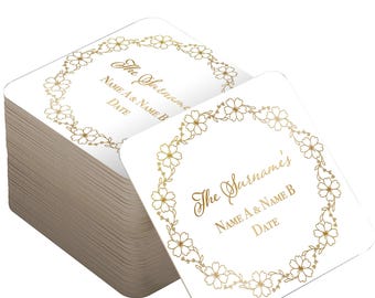 Customised Wedding Drink Mats, Personalised Bridal Shower Table Decor, Bachelorette Party Accessories, Keepsake Favours For Guests
