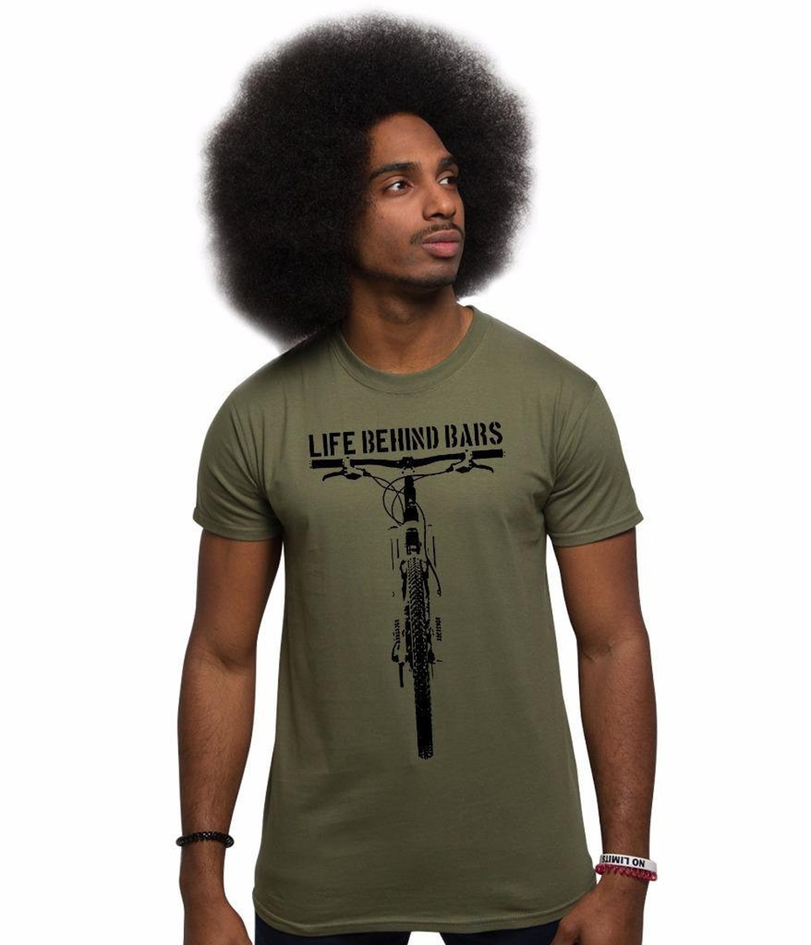 Men's Mountain Bike T Shirt MTB T Shirt Life Behind Bars T Etsy