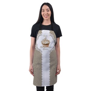 Personalised Cupcake Apron Baking Apron for Women Men Custom Candy Baking Apron Coffee Cupcakes image 3