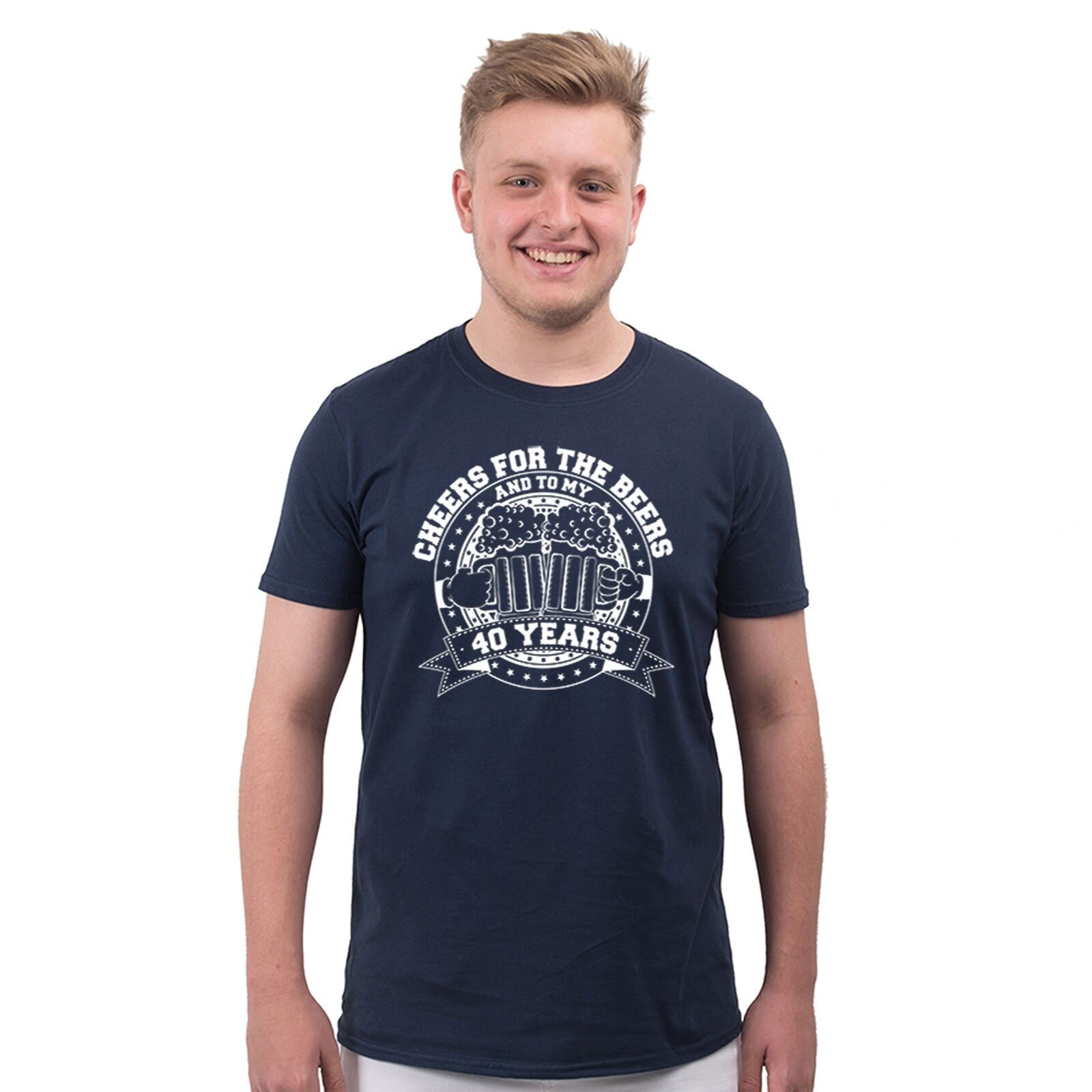Image of 40Th Birthday Gifts For Men – Shirt Dad Gift Him Ideas Present Fathers Day - Cheers Beers 40 Years