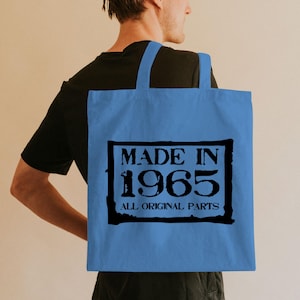 60.Geburtstag Geschenk für Sie - 60.Geburtstag Tragetasche - 60.Geburtstag Geschenk für Frauen - Limitierte Auflage Made In 1965 - Baumwolltasche