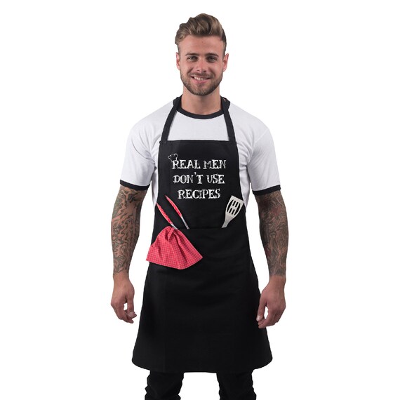 Bang Tidy Clothing Funny Apron Cooking Gifts for Men, Grilling BBQ Grill  Cooks Chef Aprons 2 Pockets Cotton, Dad Gifts