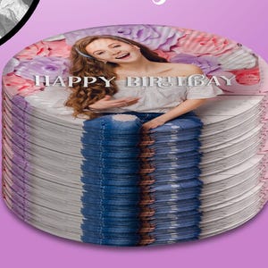 Piatti di carta personalizzati, Piatti di carta personalizzati, Piatti con foto per feste di compleanno, Decorazioni per la tavola personalizzate