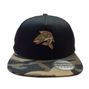 Fishing Gifts For Men - Carp Snapback Hat Cap - Embroidered UPF 50+ Sun UV Protection