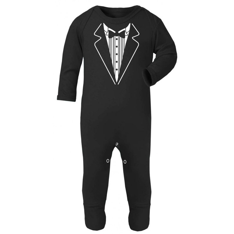 Babies Rompersuit Tuxedo Cute Suit Baby Boy Newborn Babyshow Etsy UK