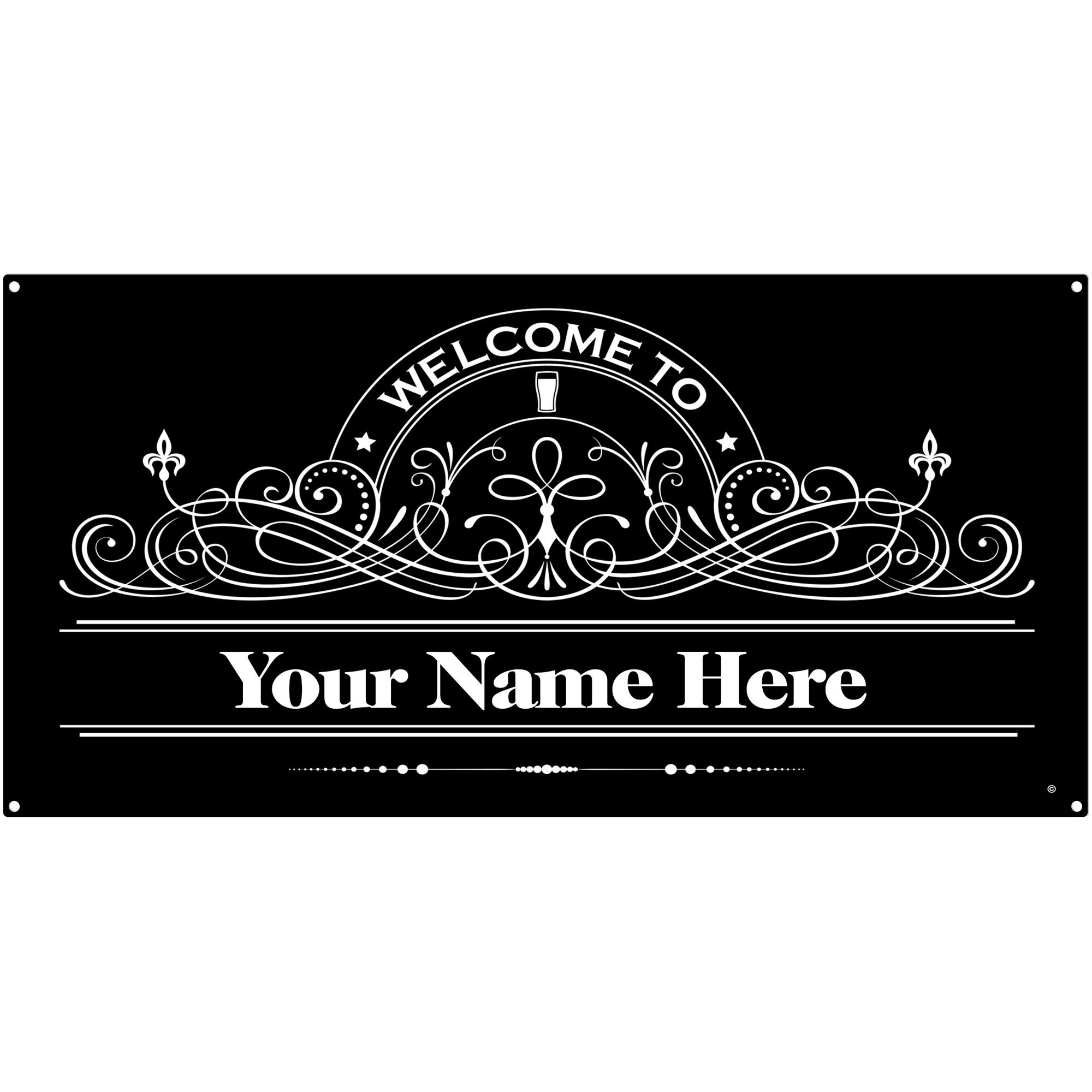 Personalised Bar Sign for Home Bar Gifts Metal Signs Tin Etsy UK