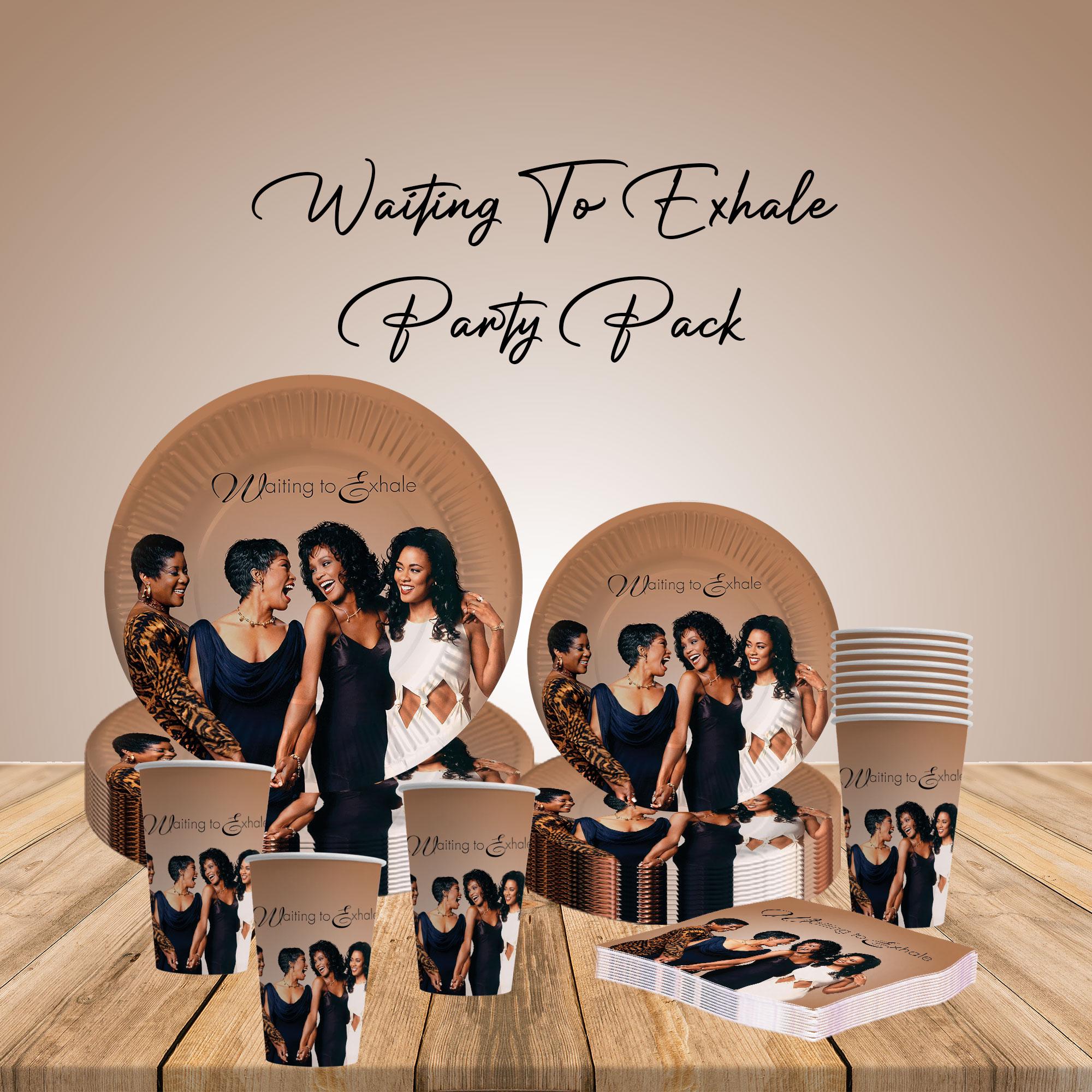 Waiting to Exhale Party Tableware Plates Luncheon Napkins & Cups, Women's Birthday Ladies Night 90's Movie Theme Party Decorations