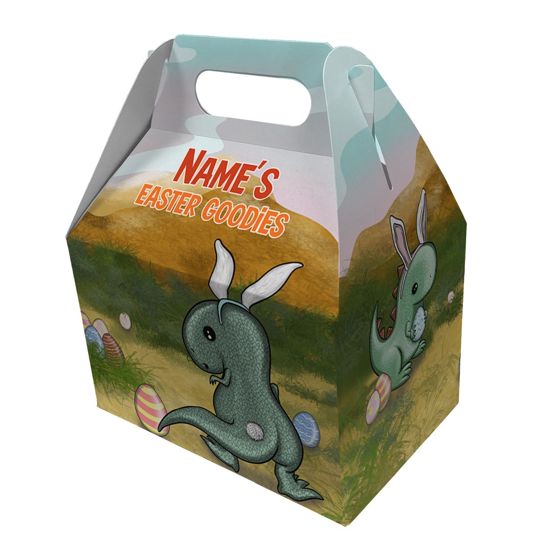 Personalised Easter Egg Treat Boxes Gift Bags for Kids Children's Egg ...