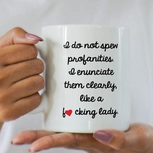 Grappige nieuwigheid 'Like A Lady' slogan citaat koffiemok cadeau voor vrouwen, collega vrouwelijke baas verlaten cadeau-ideeën, vrienden verjaardag